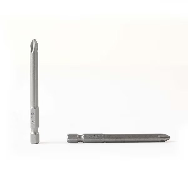 2# Phillips Head Power Screwdriver Bits - 3 Inch Long - 5mm Dia, PK 25, Superior Steel, Mfr#: BP302-25B