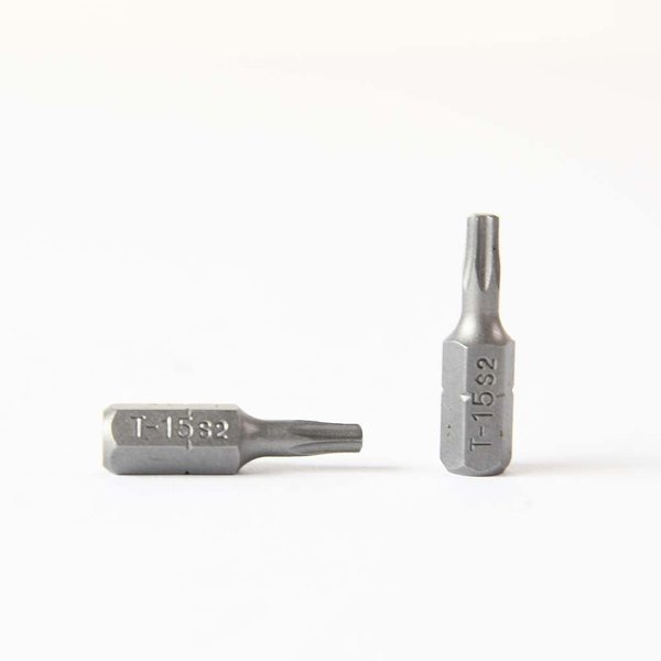 T15 Single End Torx Screwdriver Bits - 1 Inch Long, PK 10, Superior Steel, Mfr#: BT115-10PK