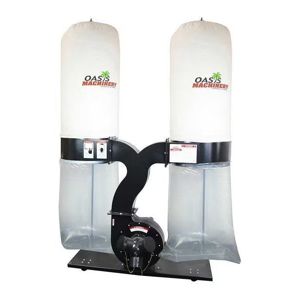 Heavy Duty 5 HP Wood Dust Collector, Oasis Machinery, Mfr#: DC5000