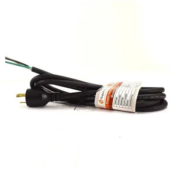 9 Feet 12 AWG SJO 3 Wire 125 Volt NEMA L5-20P Electrical Cord  Twist Lock, Superior Electric, Mfr#: EC123T