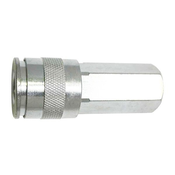 3/8 Inch Universal Steel Coupler x 3/8 Inch Female NPT, PK 6, Interstate Pneumatics, Mfr#: CG660-D6
