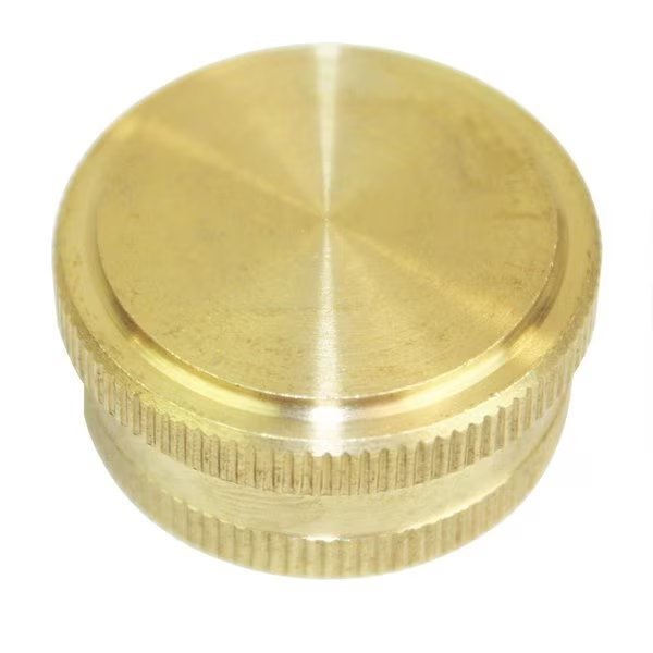 3/4 Inch Garden Hose Cap - Die Cast Brass, PK 100, Interstate Pneumatics, Mfr#: FGC00-100K