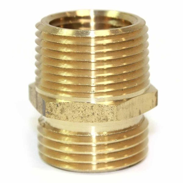 3/4 Inch GHT Male x 1/2 Inch Male NPT Hose Fitting, Interstate Pneumatics, Mfr#: FGM0112