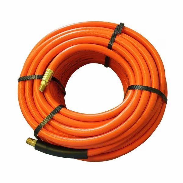 3/8 Inch 50 feet 1/4 inch NPT Orange Pliovic PVC Hose, Interstate Pneumatics, Mfr#: HA26-050E