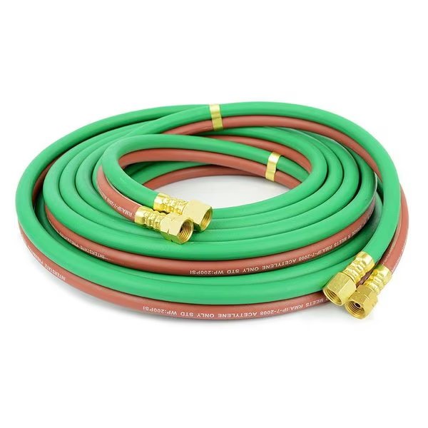 1/4 in. x 25 Ft. Grade R, Twin Gas Welding Hose 200 PSI W.P, Interstate Pneumatics, Mfr#: HW44-025