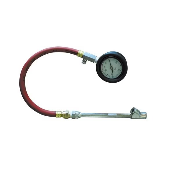 Dual Foot 6 Inch Chuck with Dial Pressure Gauge 2 Inch 0-160 PSI & Bleeder Valve, Interstate Pneumatics, Mfr#: TG2308