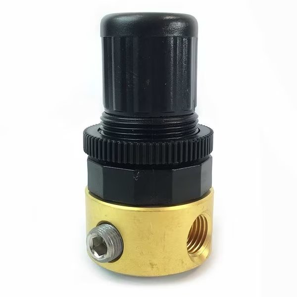 1/4 Inch Mini Brass Compact Regulator, Interstate Pneumatics, Mfr#: W1130B