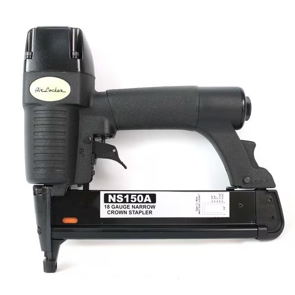 18 Gauge 1/2 Inch to 1-5/8 Inch Long, 1/4 Inch Narrow Crown 'L' Wire Stapler, Air Locker, Mfr#: NS150A