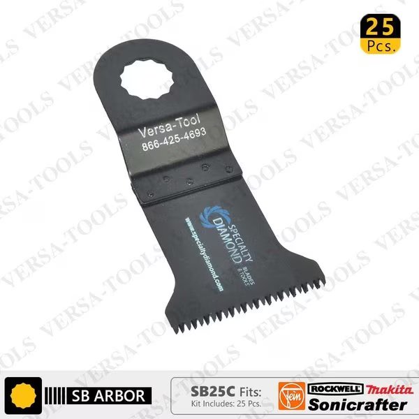45mm Japan Cut Tooth HCS Multi-Tool Saw Blades, PK 25, Versa Tool, Mfr#: SB25C