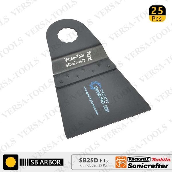 65mm HCS Multi-Tool Saw Blades, PK 25, Versa Tool, Mfr#: SB25D