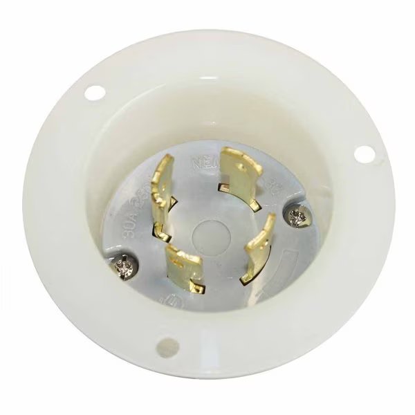 Twist Lock Flange Plug 3-Pole 4-Wire 30A 250V NEMA L15-30P, Superior Electric, Mfr#: YGF173