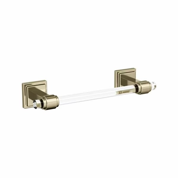 Glacio Clear/Golden Champagne Contemporary 8 in. 203 mm Towel Bar, Amerock, Mfr#: BH36065CBBZ