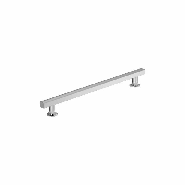 Everett 10-1/16 inch 256mm Center-to-Center Polished Chrome Cabinet Pull, Amerock, Mfr#: BP3710926