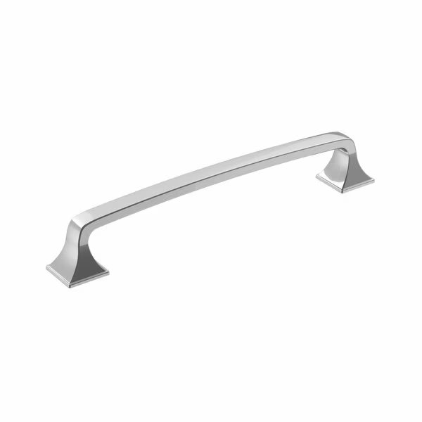 Ville 6-5/16 in 160 mm Center-to-Center Polished Chrome Cabinet Pull, Amerock, Mfr#: BP3677726