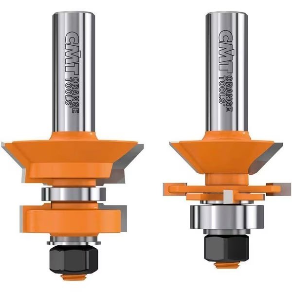 V-Tongue & Groove Bit Set, 1/2-Inch Shank, 1-3/4-Inch Diameter, Carbide-Tipped, Cmt, Mfr#: 855.506.11
