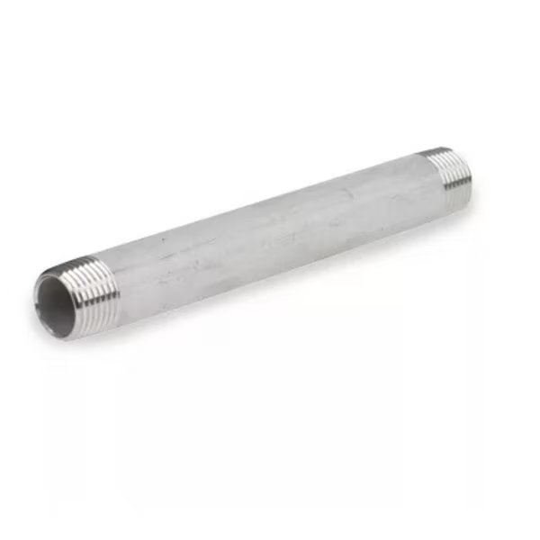 Welded Nipple, S40,304/L, 1-1/2X8", Smith-Cooper, Mfr#: 4321001090