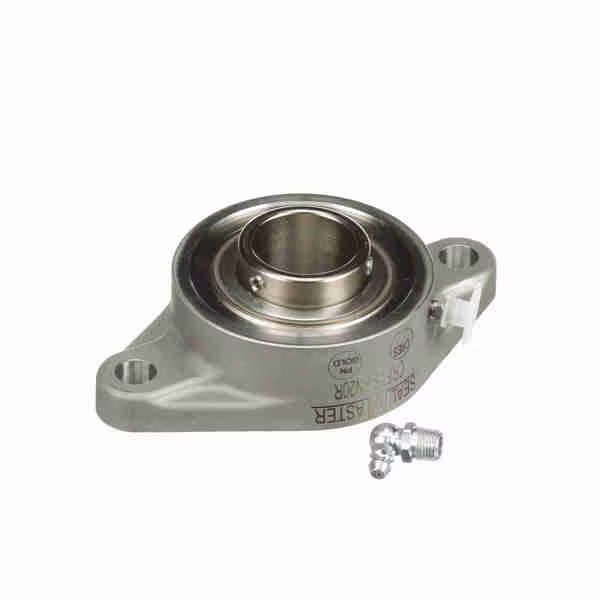 Mounted Stainless Steel Two Bolt Flange Ball Bearing, CRFTS-PN20R, Sealmaster, Mfr#: CRFTS-PN20R