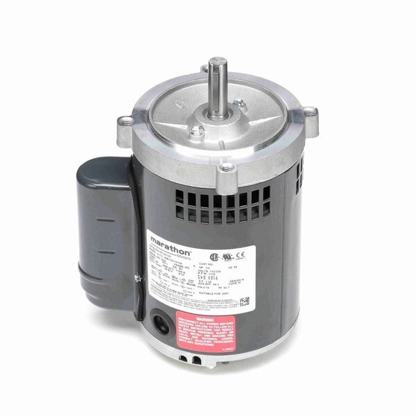 General Purpose Motor, 0.25 HP, 1 phase, 1800 RPM, 115/230 V, 56C Frame, ODP, Marathon, Mfr#: G212A
