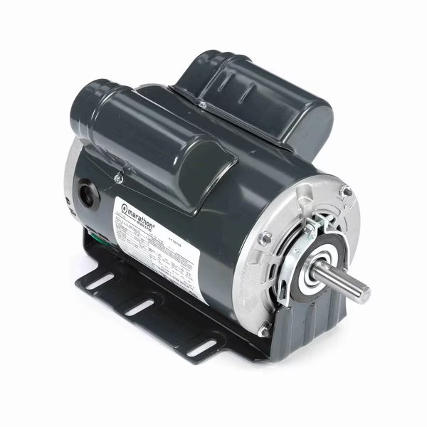 General Purpose Motor, 0.75 HP, 1 phase, 1800 RPM, 115/208-230 V, 56 Frame, ODP, Marathon, Mfr#: G156