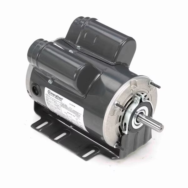 Fan and Blower HVAC/R Motor, 0.75 HP, 1 phase, 1800 RPM, 277 V, 56 Frame, ODP, Marathon, Mfr#: B609