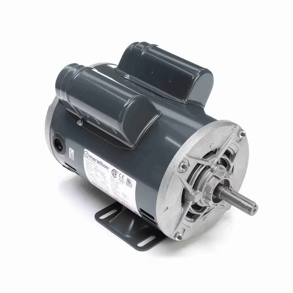General Purpose Motor, 0.75 HP, 1 phase, 1800 RPM, 115/208-230 V, 56 Frame, ODP, Marathon, Mfr#: C176A