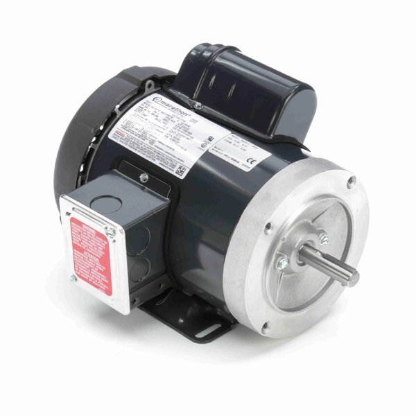General Purpose Farm Duty Motor 0.75 HP, 1 phase, 1800 RPM, 115/208-230 V, 56C Frame, TEFC, Marathon, Mfr#: F133