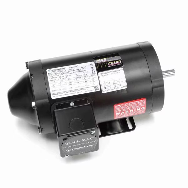 Speed Ratio Motor, 1 HP, 3 Ph, 60 Hz, 230/460 V, 1800 RPM, 56C Frame, TENV, Marathon, Mfr#: Y535