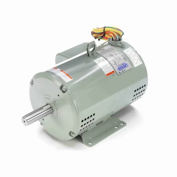 Crop Dryer Motor, 7.50 HP, 1 Ph, 60 Hz, 230 V, 3600 RPM, 182TZ Frame, DPAO, Leeson, Mfr#: 131848.00