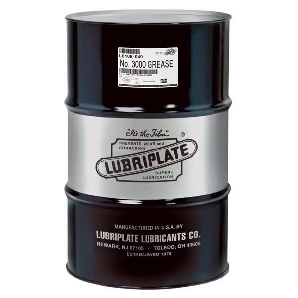 No. 3000, Drum, Heavy Duty, Tacky, Moly-Disulfide Grease, Lubriplate, Mfr#: L0108-040