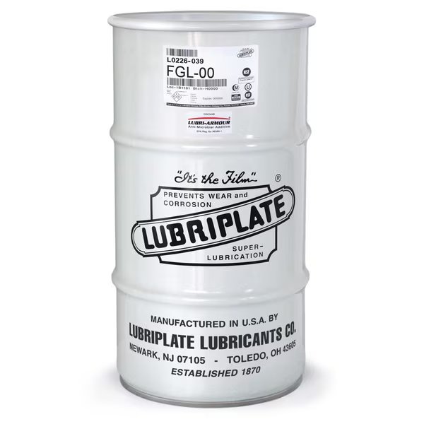 Fgl-00, ¼ Drum, H-1/Food Grade White Grease For Auto Lube Systems, Lubriplate, Mfr#: L0226-039