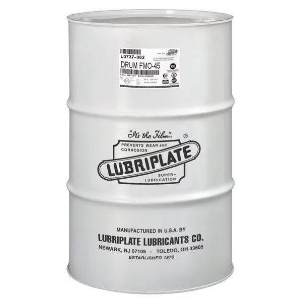 Fmo-45, Drum, Iso-5 H-1/Food Grade Usp White Mineral Oil, Lubriplate, Mfr#: L0737-062