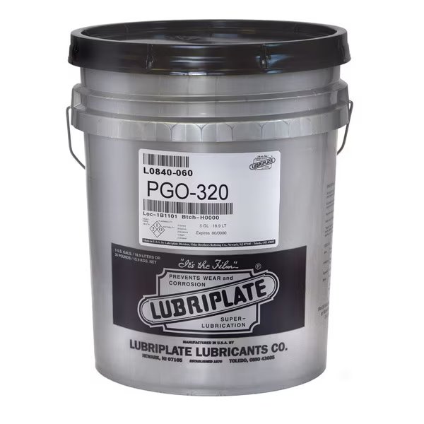 5 gal Gear Fluid Pail 320 ISO Viscosity, 140 SAE, Amber, Lubriplate, Mfr#: L0840-060