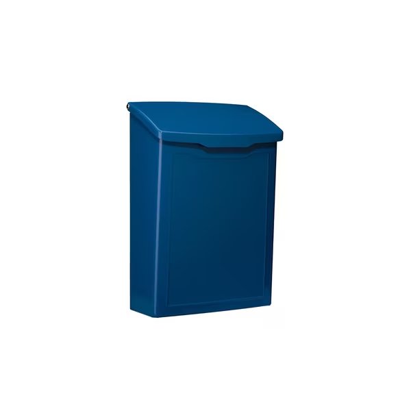 Architectural Mailboxes Marina Galvanized Steel Wall Mount Mailbox, 2681BE, Blue, Small Capacity, Architectural Mailboxes, Mfr#: 2681BE
