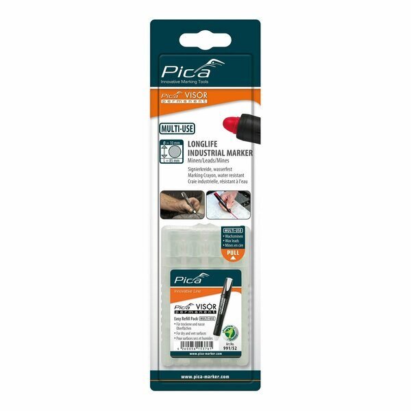 Refills for Visor Refillable Multi-Use Marker, White, 4PK, Pica, Mfr#: 991/52/SB