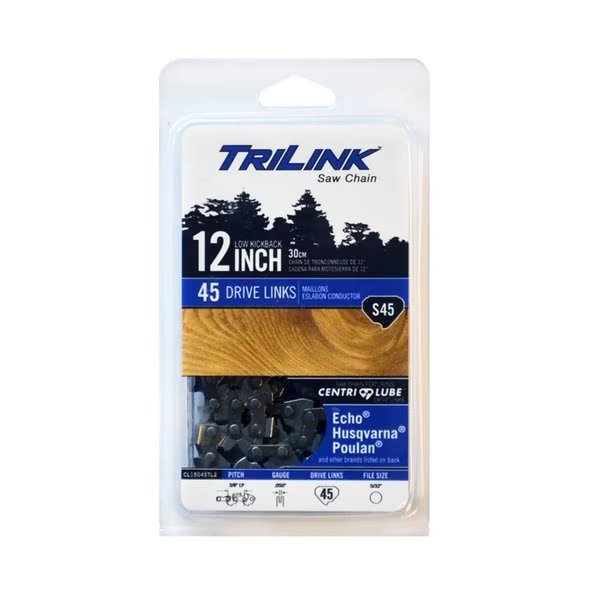 Chainsaw Chain 3/8 LP Semi-Chisel .050 45DL for Echo CS30 S45-91PX;, Trilink, Mfr#: CL15045TL2