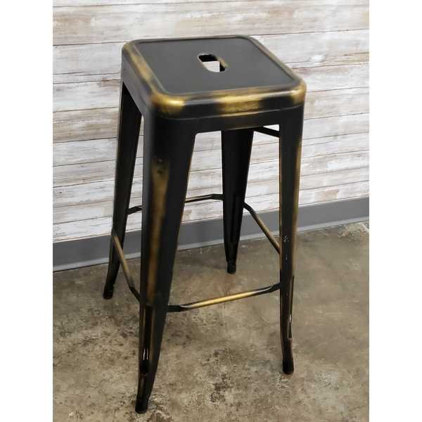 Titan Series™ Metal Bar Stool, Distressed Bronze, Atlas Commercial Products, Mfr#: MBS9DBRZ