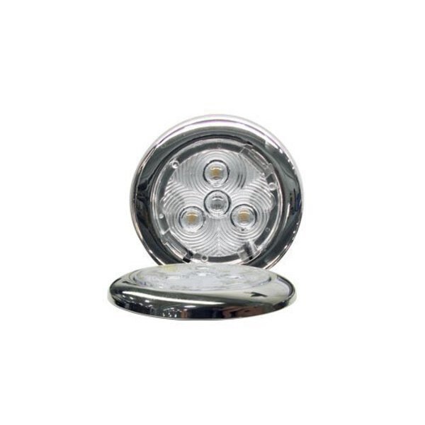 Silho-X 2.75" Rnd Wht W/Ss Trim Ring, Tecniq, Mfr#: TQ E13-WS00-1