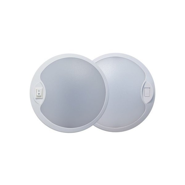 4.5In Round Interior Lamp 12 Led With Switch, Tecniq, Mfr#: TQ E50-MCS0-1