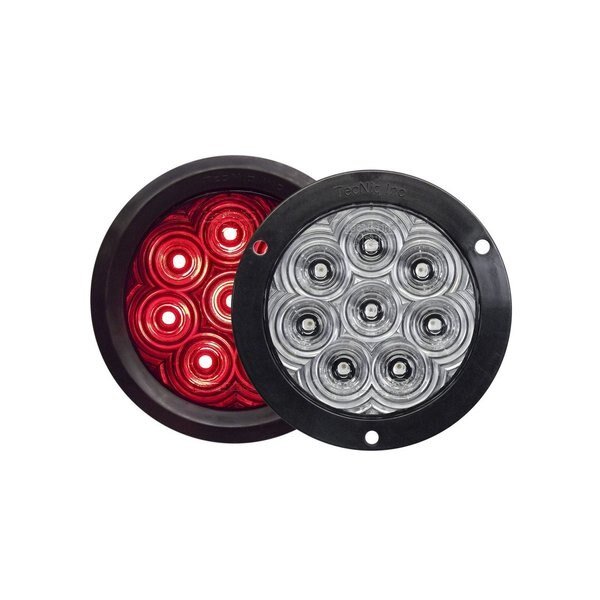 Hi Vis 4" Rnd Clr Lens Grmt Mnt Tri-Pole, Tecniq, Mfr#: TQ T46-RC0T-1
