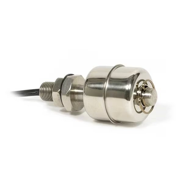 Miniature float switch, 1/8 NPT connector, Apg, Mfr#: LFP-V-2PN
