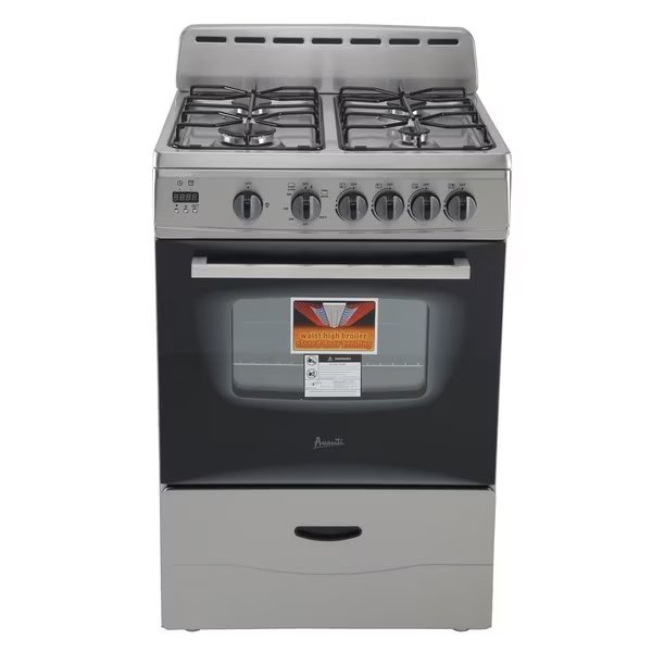 Avanti 24" Gas Range, Stainless Steel, Avanti, Mfr#: GR2416CSS