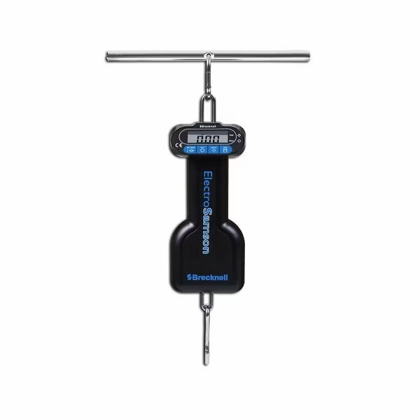 ElectroSamson, 22 lb x 1/4 oz / 10 x 0.01 kg Digital hand-held scale w/Hold - Tare functions, Brecknell, Mfr#: 816965007479