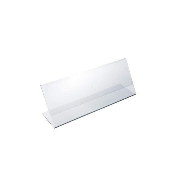 6"W x 2"H Angled Sign Holder, PK10, Azar Displays, Mfr#: 112702