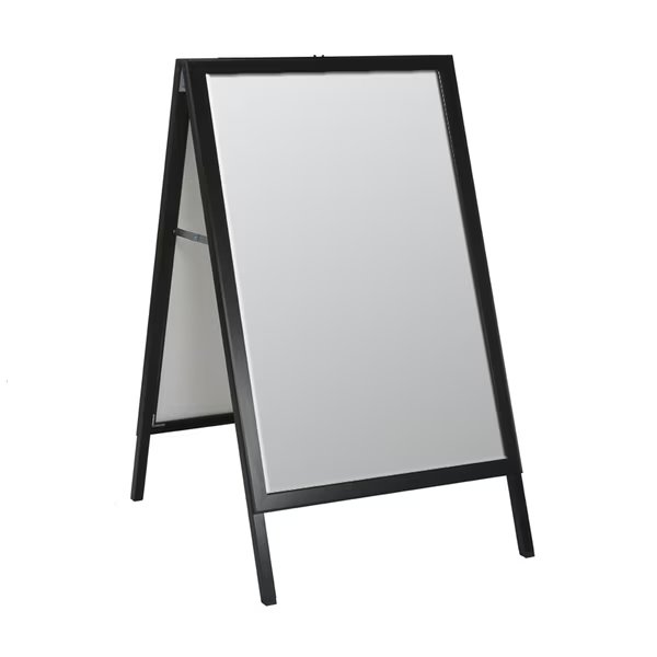 Large Black Slide In A-Frame Double-Sided Indoor/Outdoor Sidewalk Stand 24W X 36H, Azar Displays, Mfr#: 300241