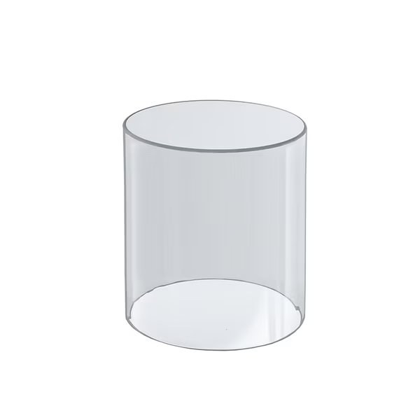 6"W x 8"H Clear Acrylic Cylinder, Azar Displays, Mfr#: 556608
