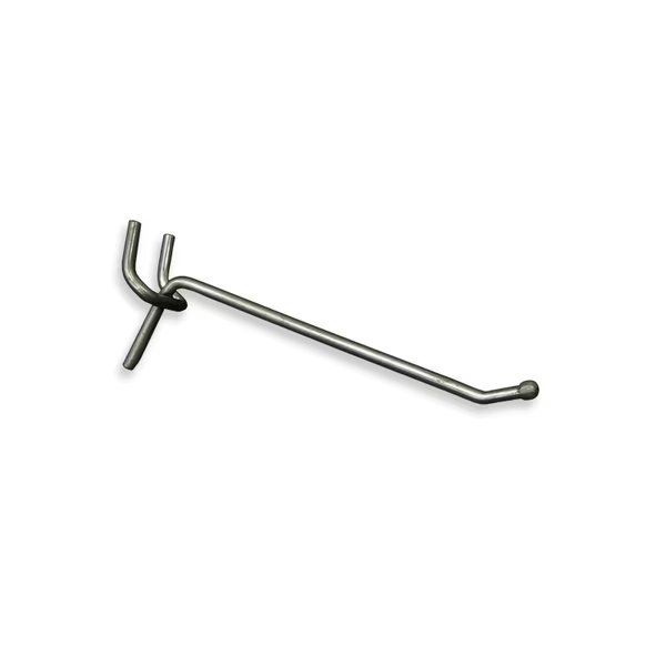 4 in L Metal Wire Hook, 0.148 in Dia, 1.75 in H, 1.25 in W, PK50, Azar Displays, Mfr#: 700884