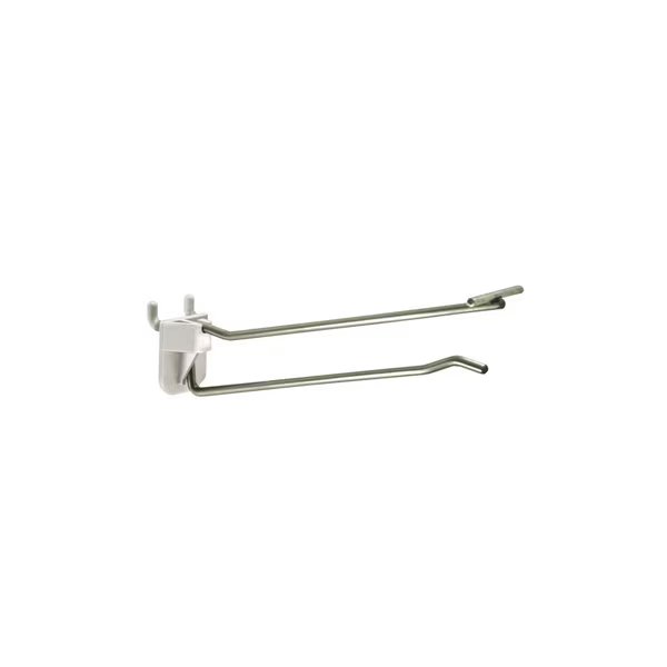 6" Metal Wire Flip Scan Plastic Quick Back Hook: 0.187" Dia., PK50, Azar Displays, Mfr#: 701236