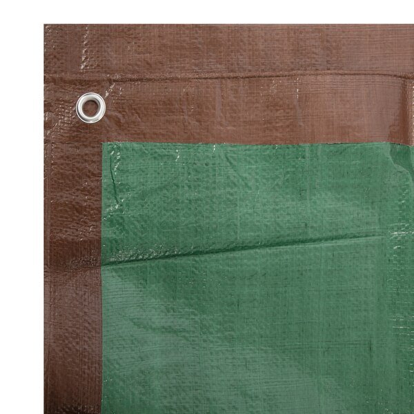 5.5 Mil Tarp, Brown/Green, Poylethelene Weave, Erickson, Mfr#: 57033