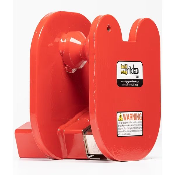 Ball & Ring Universal Trailer Hitch Lock that secures most size ball or ring/pintle type hitch, The Equipment Lock Company, Mfr#: BRHL-KA