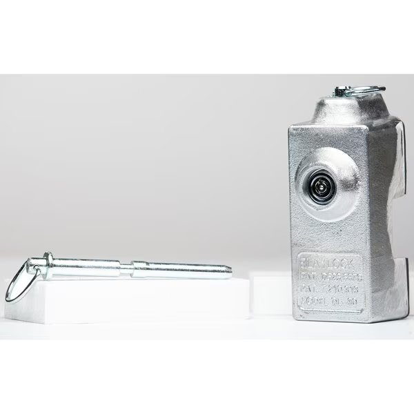 Cargo Door Lever Lock secures a single cargo door lever in place on enclosed trailers, The Equipment Lock Company, Mfr#: CDLL-KA